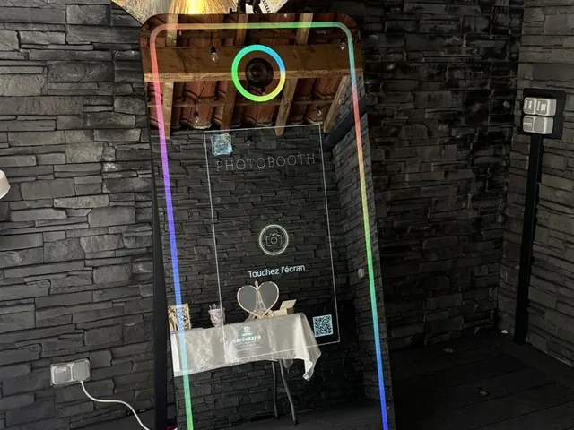 Photobooth miroir Fotografia éclairé pour une soirée