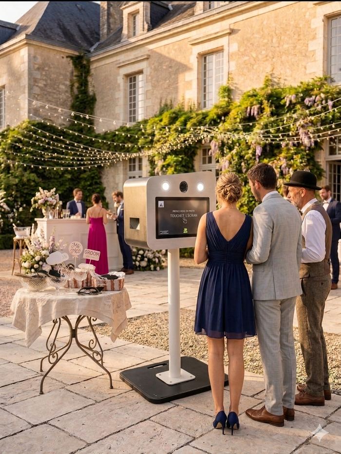 Borne à selfie photobooth — location Alès, Gard