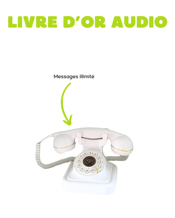 Livre d'or audio photobooth