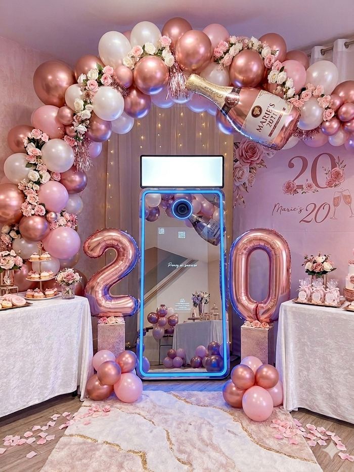 Miroir photobooth — location miroir magique Alès, Gard